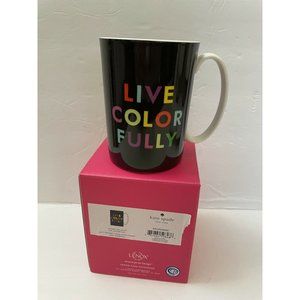 Lenox Kate Spade New York Coffee Mug "Live Colorfully" Things We Love NIB